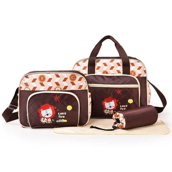 Baby Pack Of 4 Diaper Bag Lion Brown - Sunshine