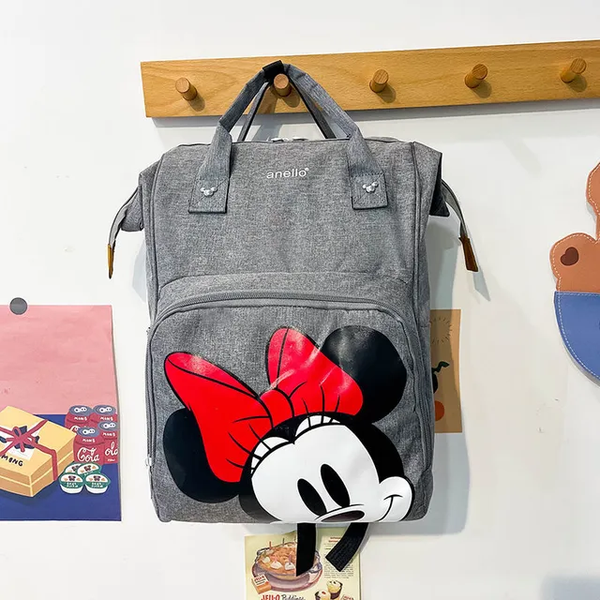 Baby Diaper Bag (Waterproof) Minnie Mouse Grey - Sunshine