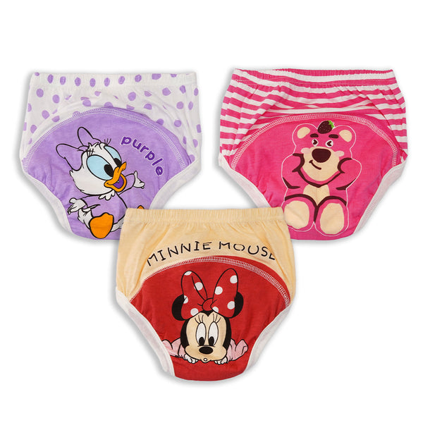 Disney Little Girls' 10 Pack Minnie Mouse Training Pant and Underwear Bundle