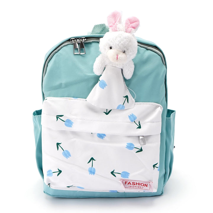 SUNSHINE GIRLS SCHOOL BAG RABBIT SEA GREEN