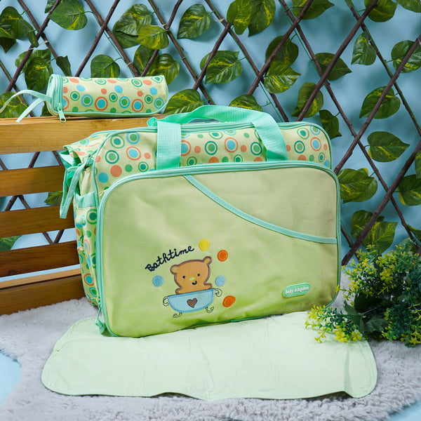 Baby Diaper Bag 3Pcs Bear Light Greeb - Sunshine