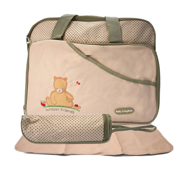 Baby Diaper Bag 3pcs Bear Beige - Sunshine