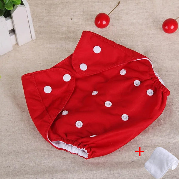 SUNSHINE BABY ADJUSTABLE REUSABLE NAPPY RED(0-24M)