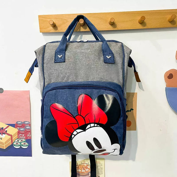 SUNSHINE BABY DIAPER BACKPACK MINNIE MOUSE GREY 7 NAVY BLUE