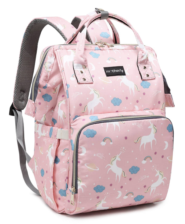 BABY DIAPER BAG (WATERPROOF) UNICORN BABY PINK - SUNSHINE