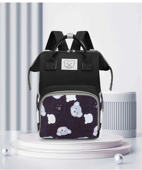 SUNSHINE BABY DIAPER BAG BEAR BLACK