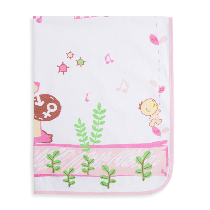 SUNSHINE TERRY CLOTH CHANGING MAT PINK (58X76CM)