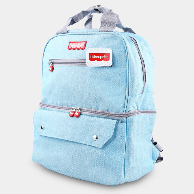 Baby Dual Portion (Waterproof) Diaper Bag Blue Fp Sunshine