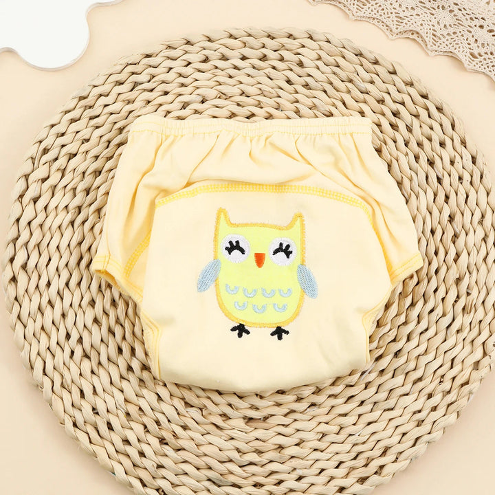 SUNSHINE BABY REUSABLE NAPPY OWL YELLOW L (2-3Y)