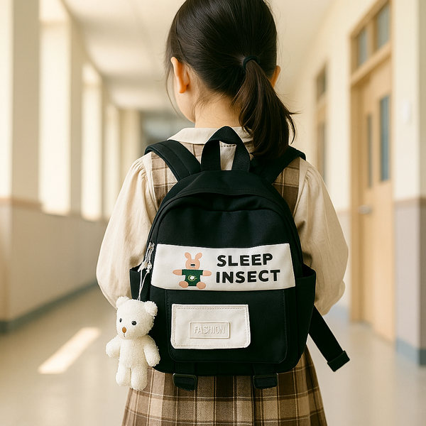 Kids Backpack Sleep Insect Black - Sunshine