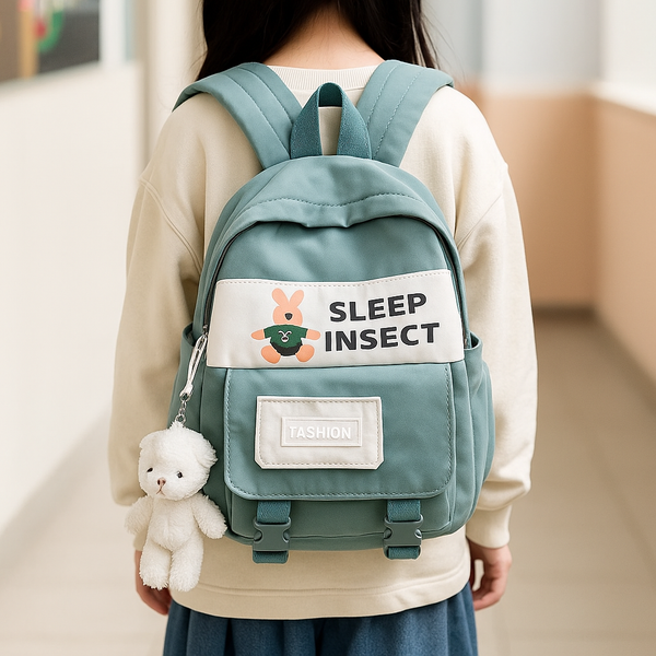 Kids Backpack Sleep Insect Green - Sunshine