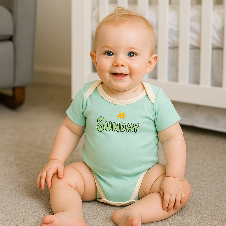 SUNSHINE BABY 7 PCS ROMPER WEEK DAYS MULTI COLOURS 2-3Y