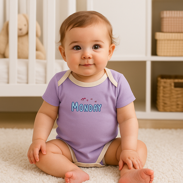 SUNSHINE BABY 7 PCS ROMPER WEEK DAYS MULTI COLOURS 2-3Y