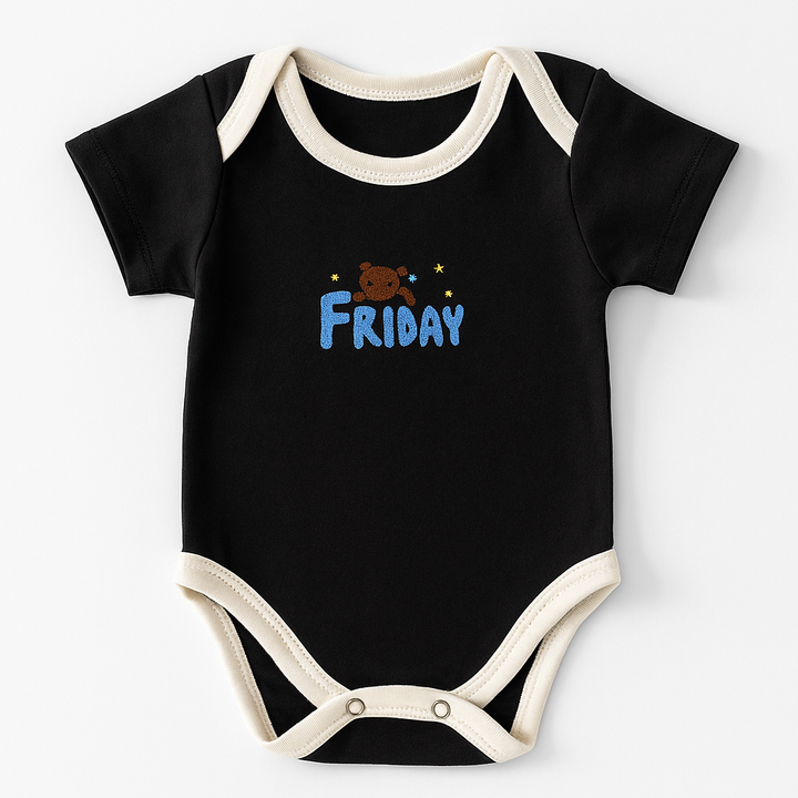 SUNSHINE BABY 7 PCS ROMPER WEEK DAYS MULTI COLOURS 2-3Y