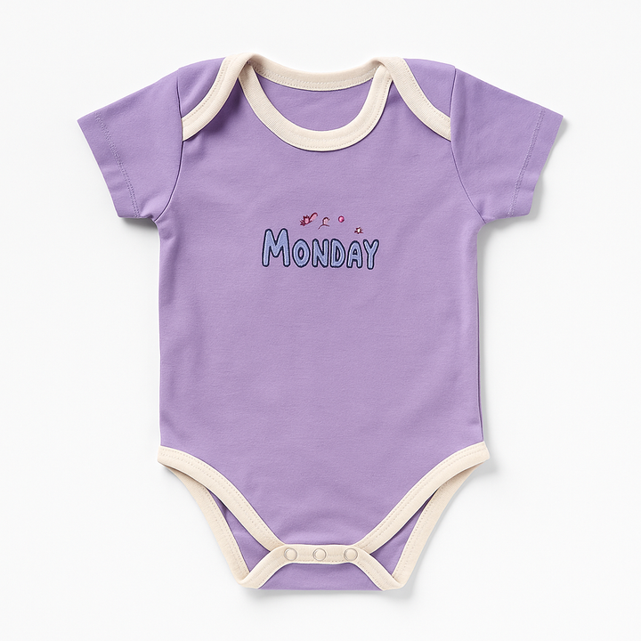 SUNSHINE BABY 7 PCS ROMPER WEEK DAYS MULTI COLOURS 2-3Y