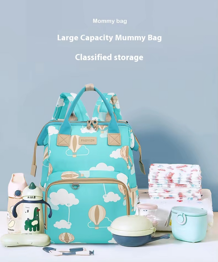 SUNSHINE BABY DIAPER BAG AIR BALLOON PURPLE