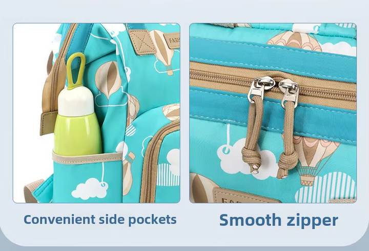 SUNSHINE BABY DIAPER BAG AIR BALLOON PURPLE