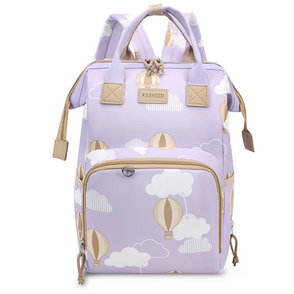 SUNSHINE BABY DIAPER BAG AIR BALLOON PURPLE