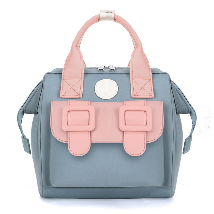 SUNSHINE SMALL BABY DIAPER BAG BLUE & PEACH