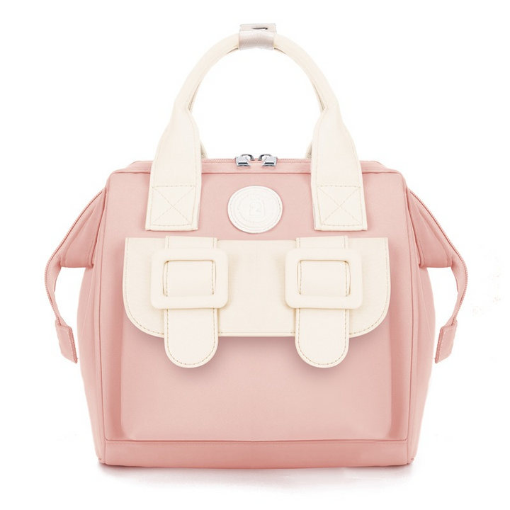 SUNSHINE SMALL BABY DIAPER BAG WHITE & PEACH