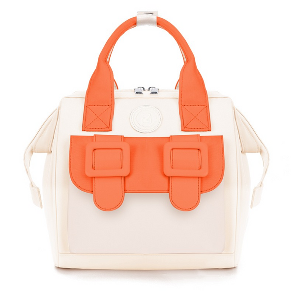 SUNSHINE SMALL BABY DIAPER BAG ORANGE & PEACH