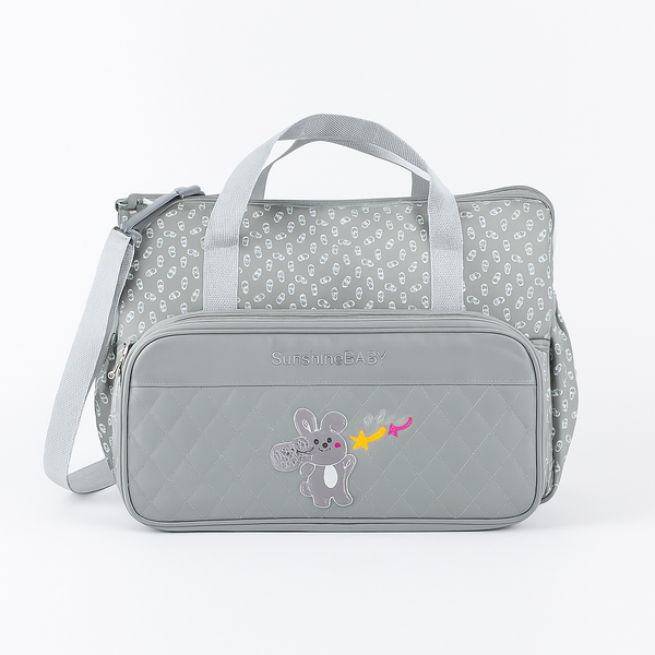 SUNSHINE BABY BIG DIAPER BAG RABBIT GREY (TT6303)