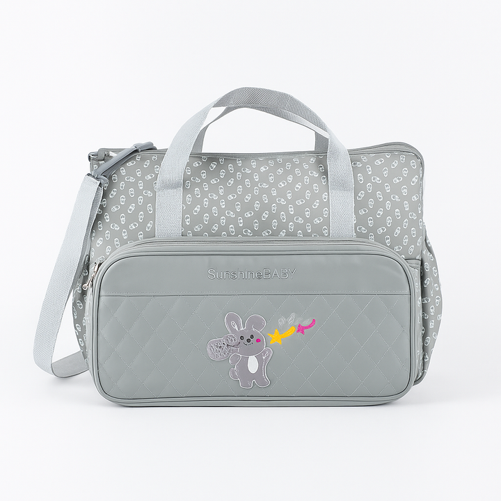 SUNSHINE BABY BIG DIAPER BAG RABBIT GREY (TT6303)