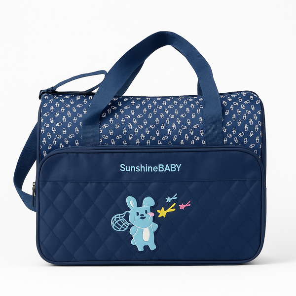 SUNSHINE BABY BIG DIAPER BAG RABBIT NAVY BLUE (TT6303)