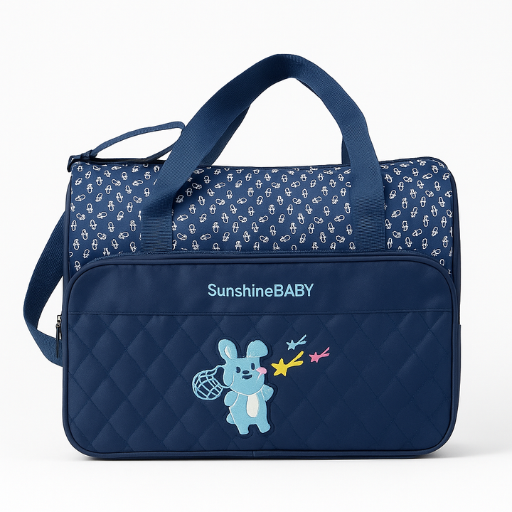 SUNSHINE BABY BIG DIAPER BAG RABBIT NAVY BLUE (TT6303)