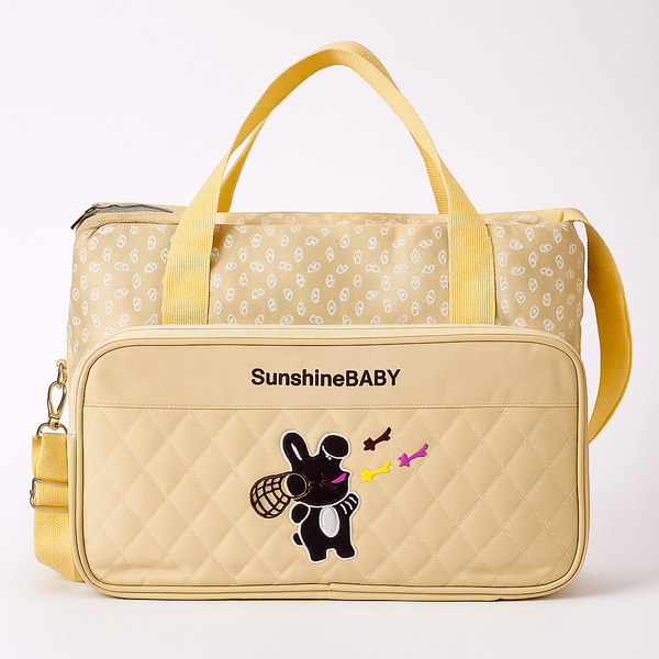 SUNSHINE BABY BIG DIAPER BAG RABBIT BEIGE (TT6303)