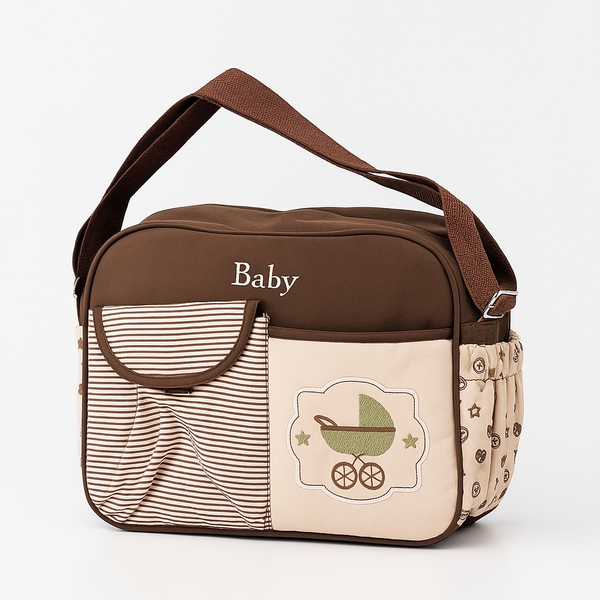BABY DIAPER BAG (WATERPROOF) WALKER BROWN - SUNSHINE