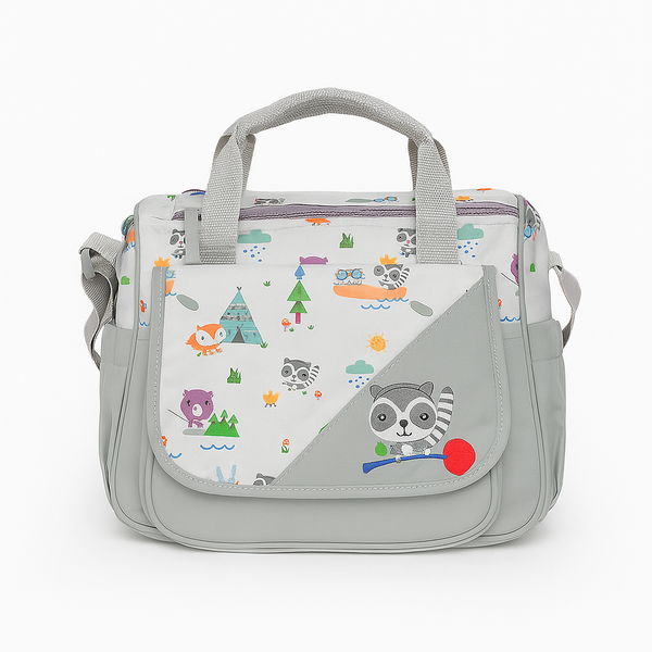 SUNSHINE BABY SMALL DIAPER BAG PLANTS AND RAKON GREY