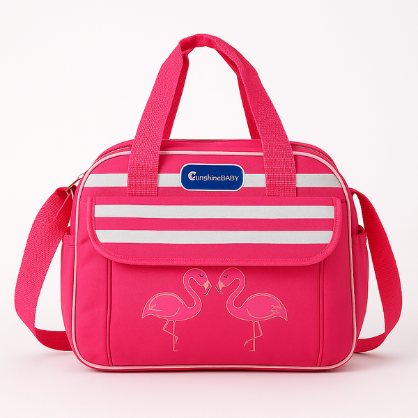 SUNSHINE BABY MINI DIAPER BAG FLAMINGO PINK (6277-S)