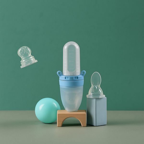 SUNSHINE BABY 3 PCS FOOD SOOTHER SET BLUE (FISH 1565)