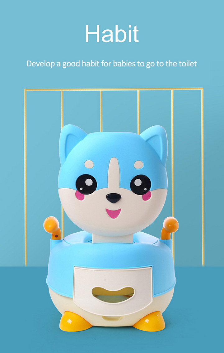 SUNSHINE KIDS POTTY SEAT PUPPY BLUE & YELLOW