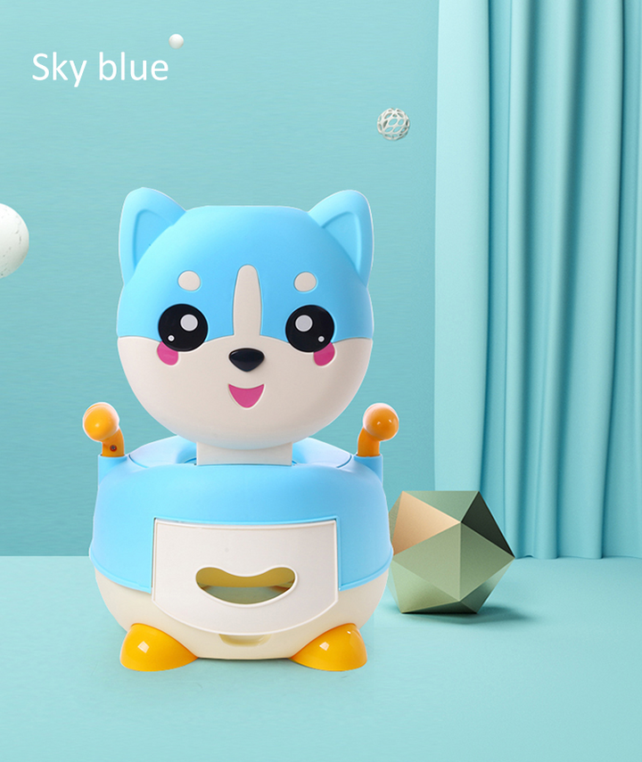 SUNSHINE KIDS POTTY SEAT PUPPY BLUE & YELLOW