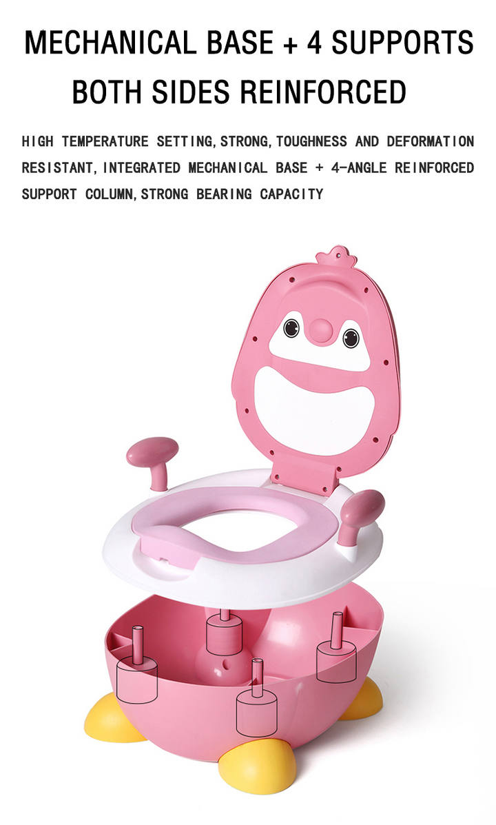 SUNSHINE KIDS POTTY SEAT PENGIUN PINK & WHITE