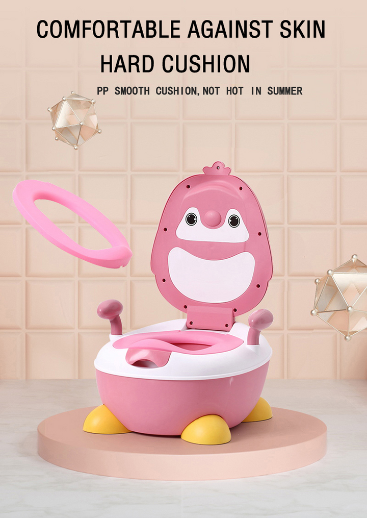 SUNSHINE KIDS POTTY SEAT PENGIUN PINK & WHITE