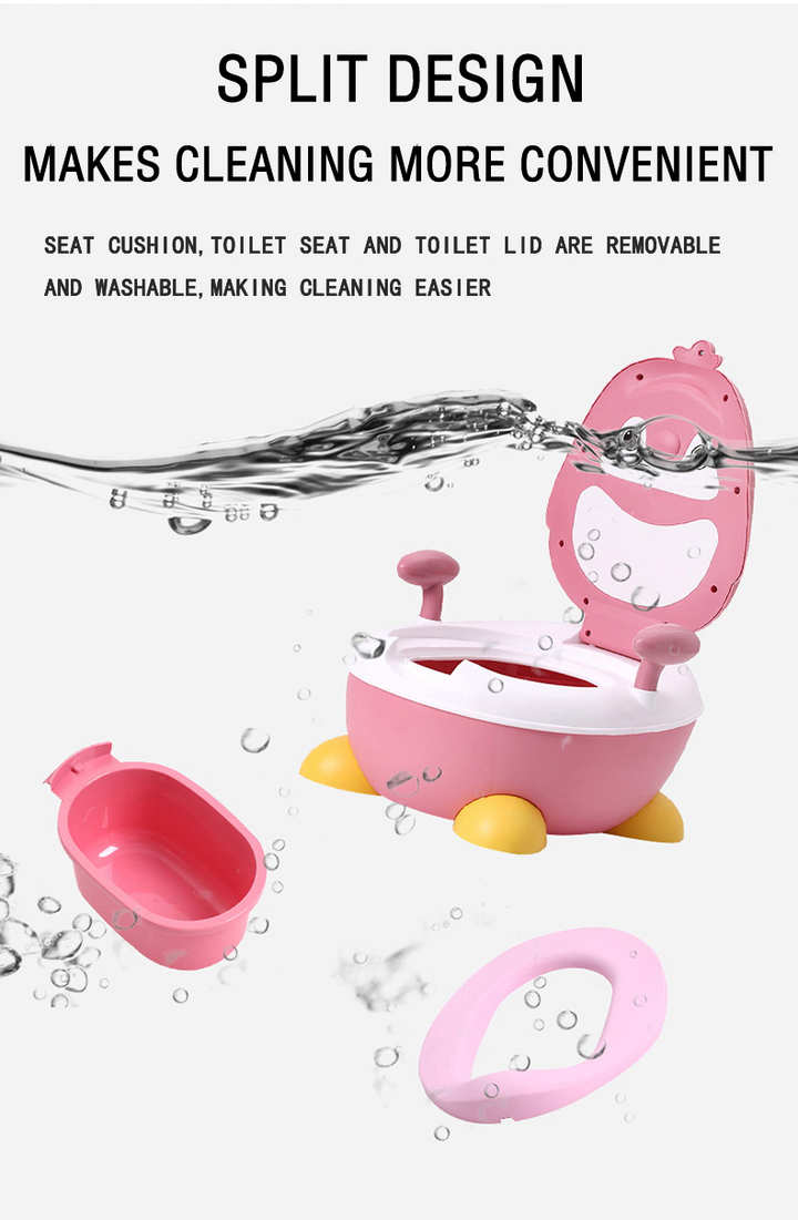 SUNSHINE KIDS POTTY SEAT PENGIUN PINK & WHITE