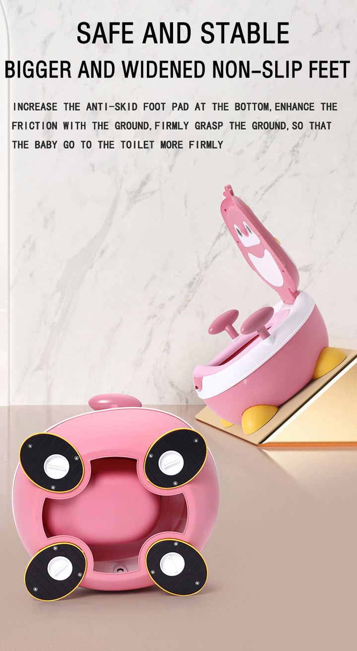 SUNSHINE KIDS POTTY SEAT PENGIUN PINK & WHITE