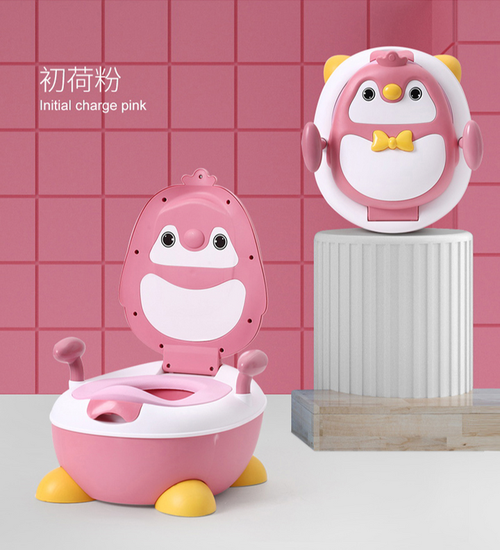 SUNSHINE KIDS POTTY SEAT PENGIUN PINK & WHITE