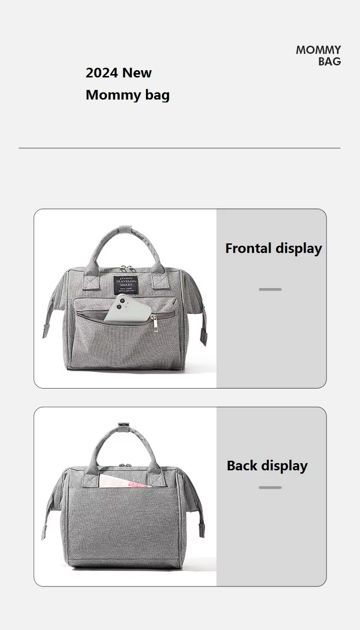 SUNSHINE BABY MINI DIAPER BAG GREY