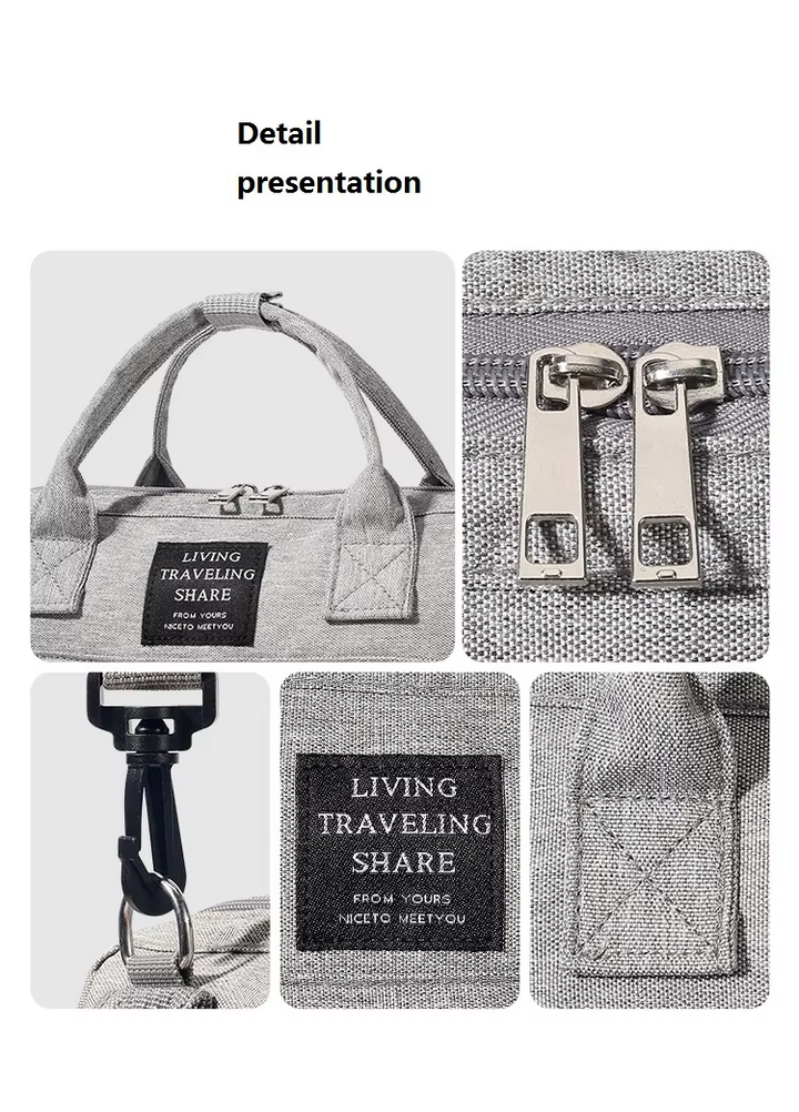 SUNSHINE BABY MINI DIAPER BAG GREY