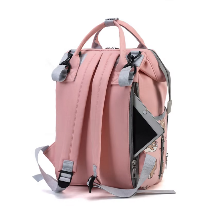 SUNSHINE BABY DIAPER BAG SLEEPING TEDDY BEAR BLUE