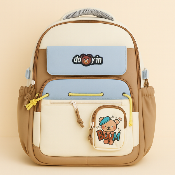 SUNSHINE BABY SCHOOL BAG BOOM BEAR BLUE (DOOYIN)
