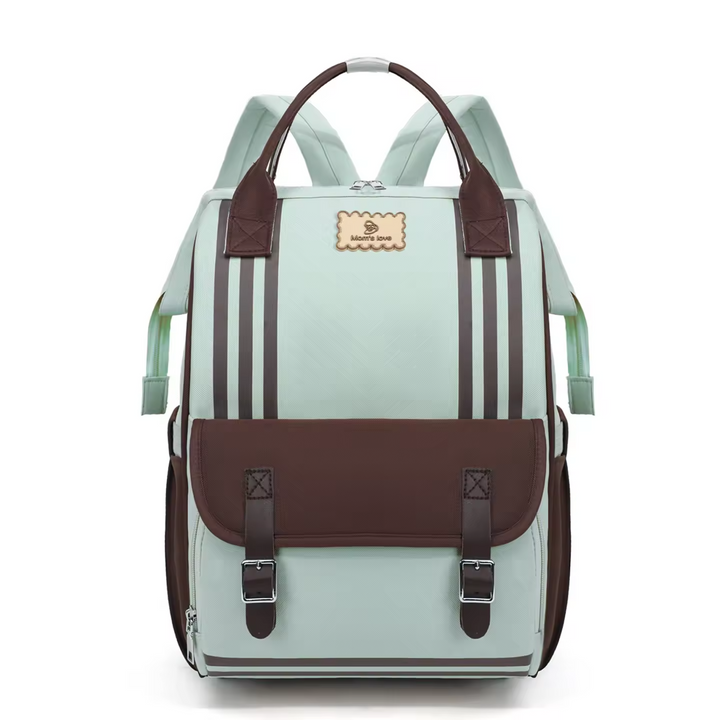 SUNSHINE BABY DIAPER BAG GREEN & BROWN (MOMS LOVE)