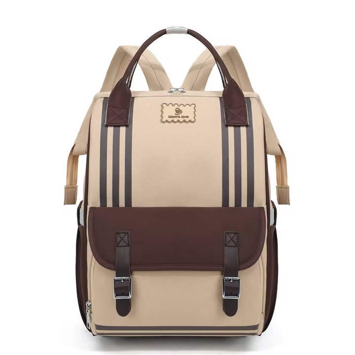 SUNSHINE BABY DIAPER BAG BEIGE & BROWN (MOMS LOVE)