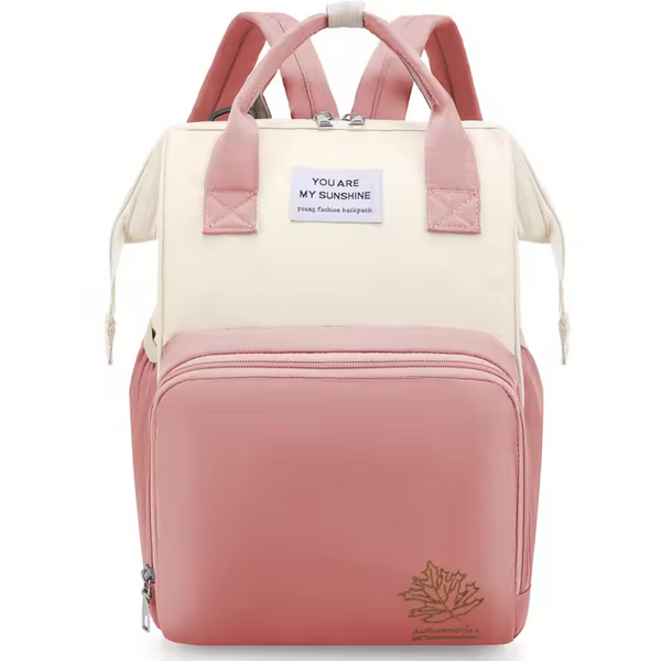 SUNSHINE BABY DIAPER BAG LEAVE OFFWHITE & PEACH