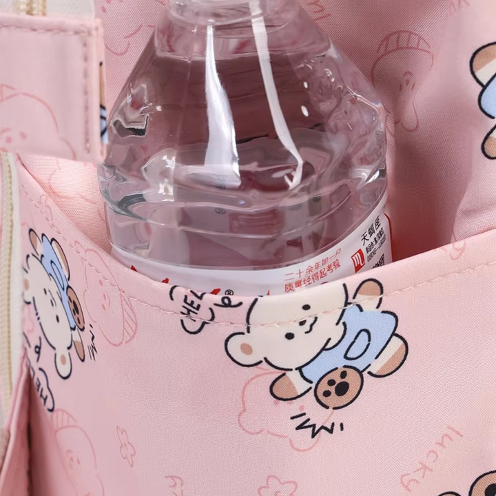 SUNSHINE BABY DIAPER BAG HELLO DANCING BEAR PURPLE