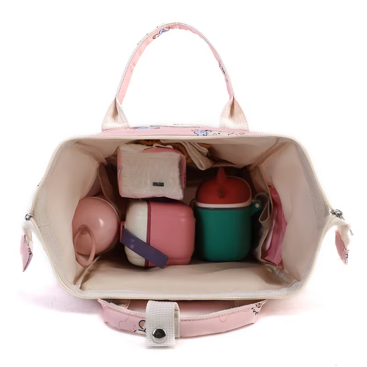 SUNSHINE BABY DIAPER BAG HELLO DANCING BEAR PURPLE